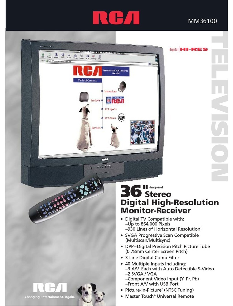 RCA MM36100 User manual