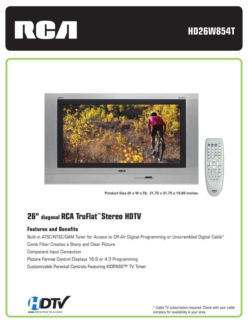 RCA HD26W854T User manual