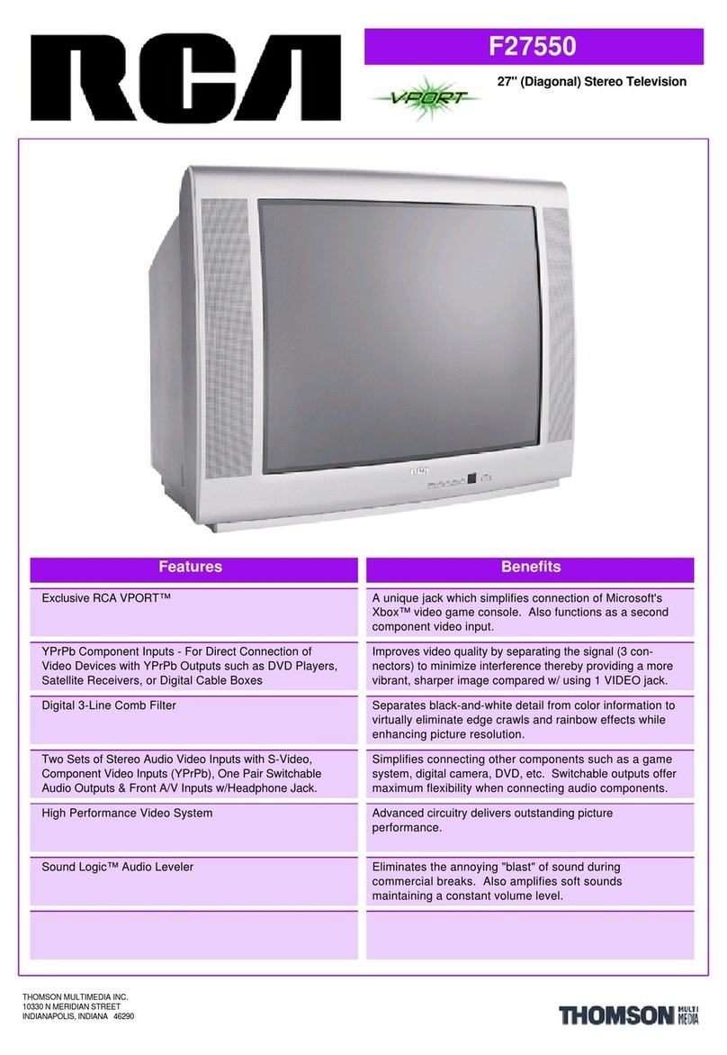 RCA F27550 User manual