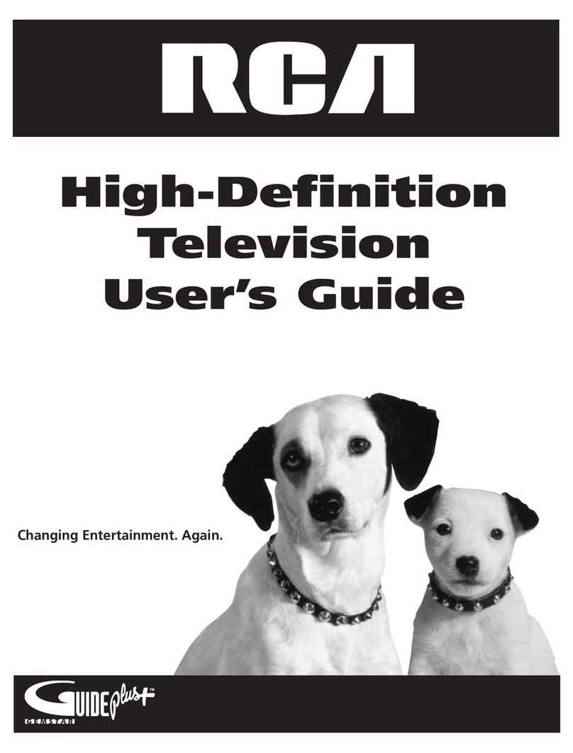 RCA HD65W40 User manual