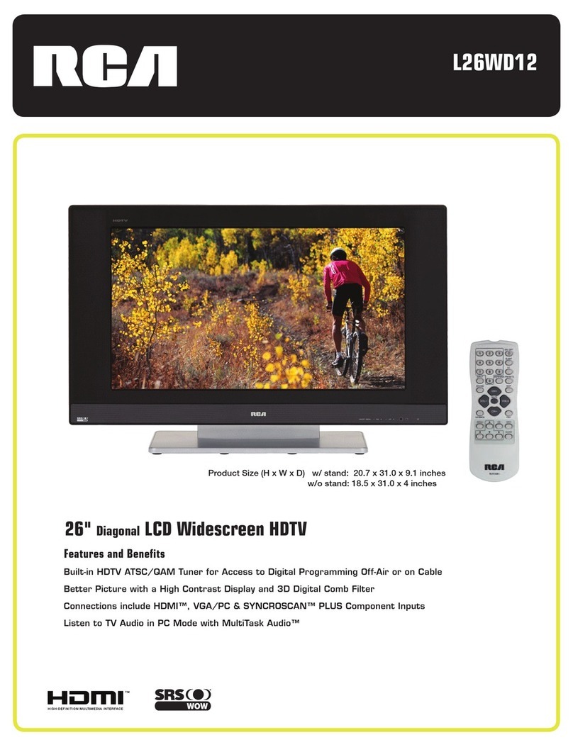 RCA L26WD12 User manual