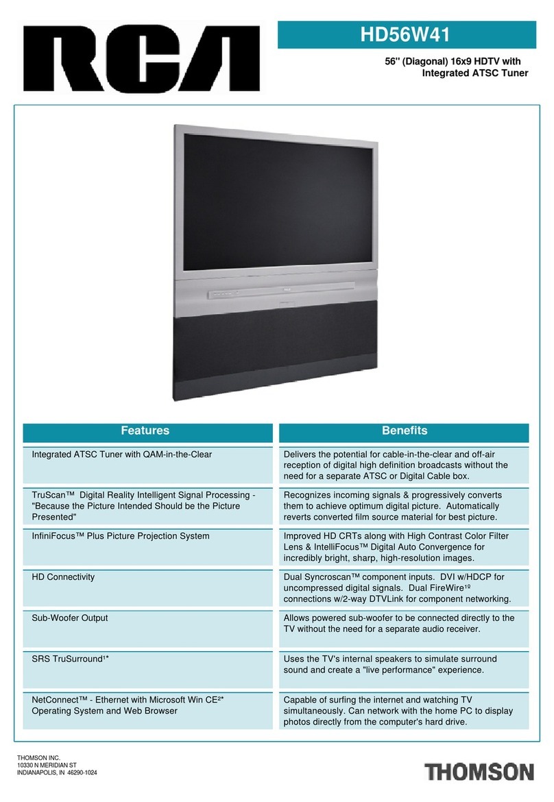 RCA HD56W41 User manual