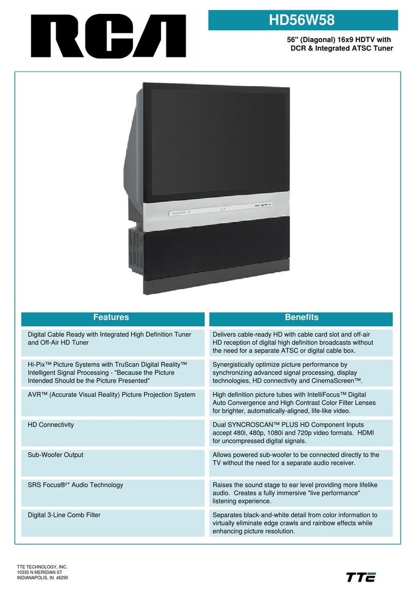 RCA HD56W58 User manual