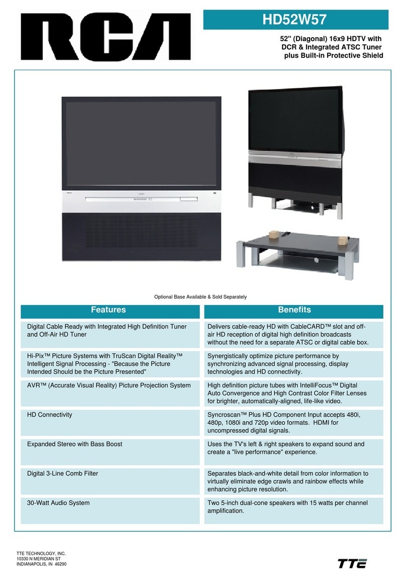 RCA HD52W57 User manual