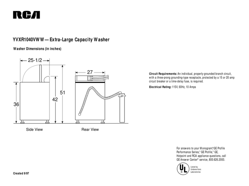 RCA YVXR1040VWW User manual RCA YVXR1040VWW User manual