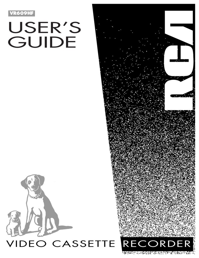 RCA VR609HF User manual