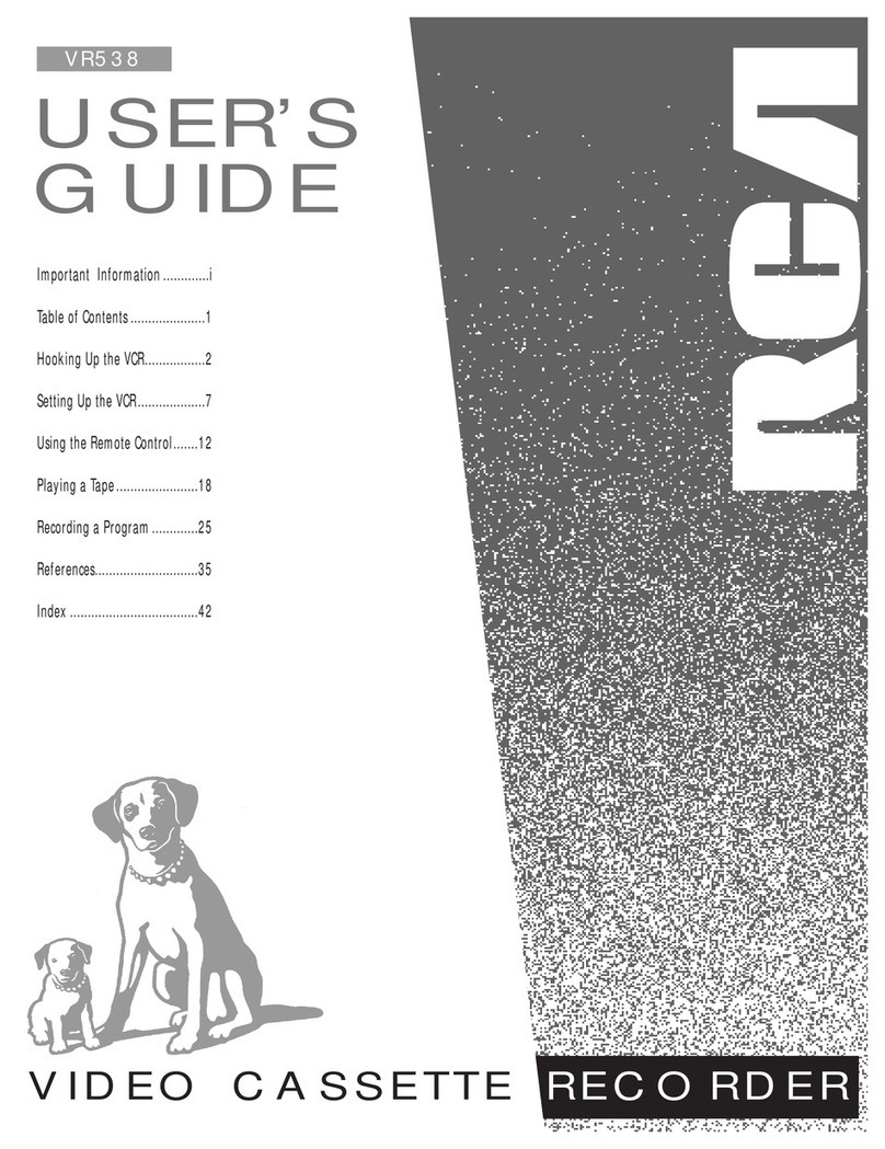 RCA VR538 User manual