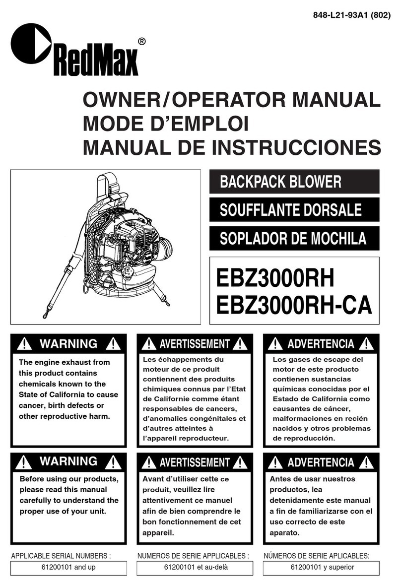RedMax EBZ3000RH Owner's/operator's manual