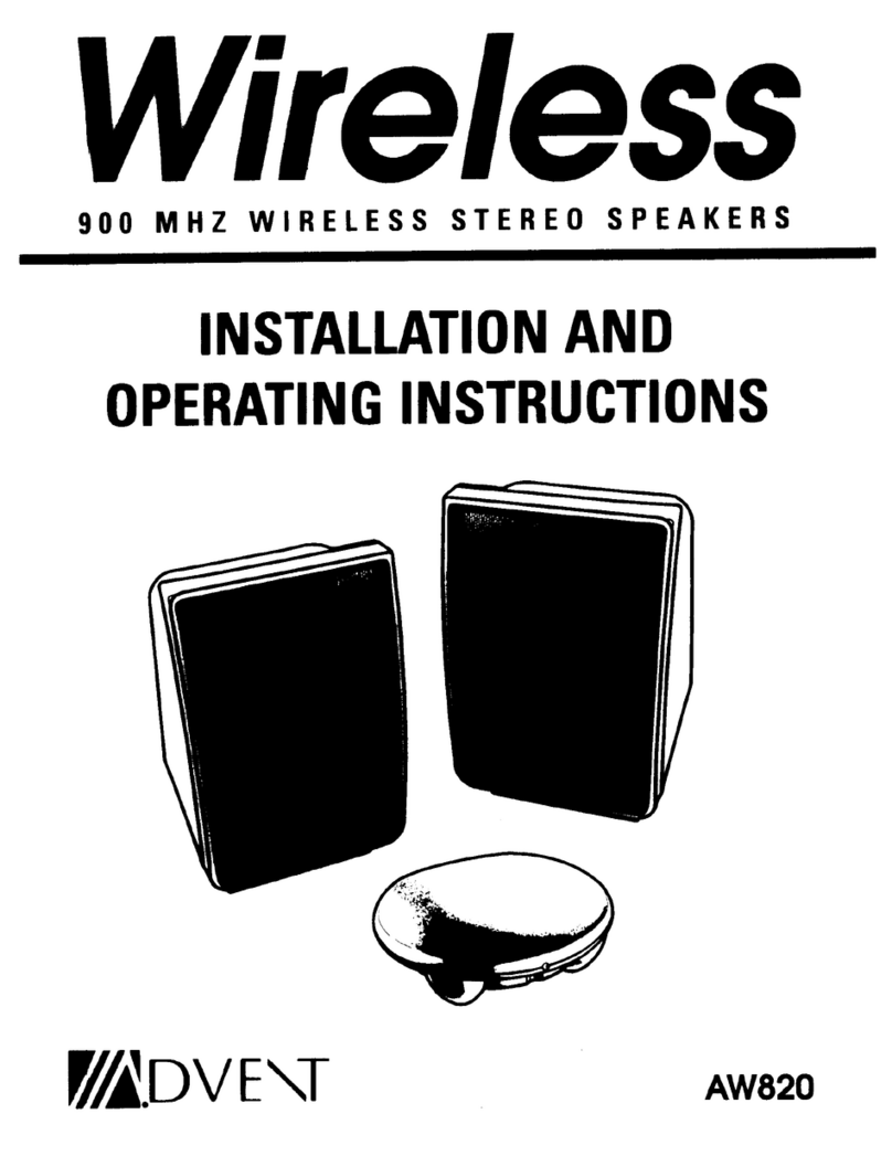 Advent AW820 User manual
