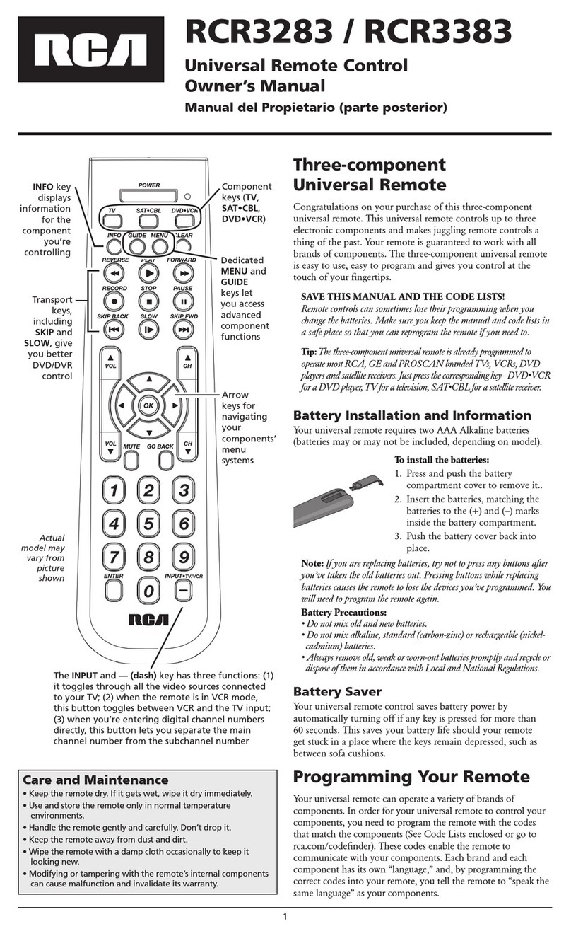 RCA RCR-3283 owner's manual