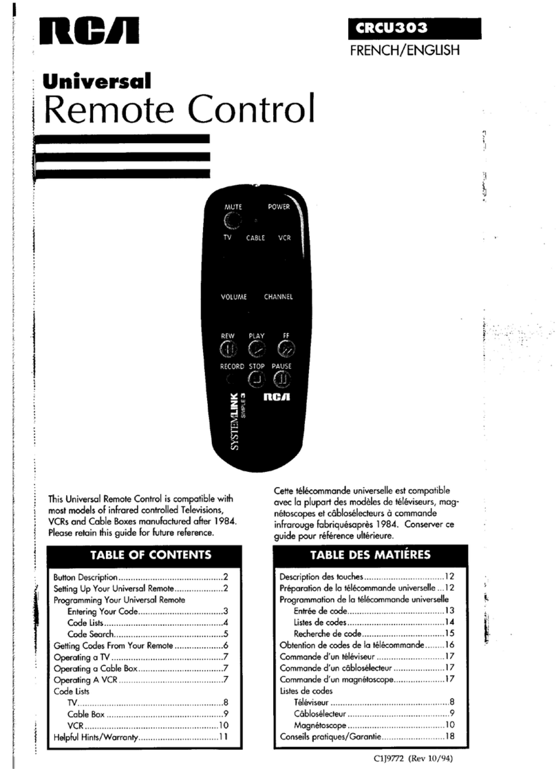 RCA CRCU303 User manual