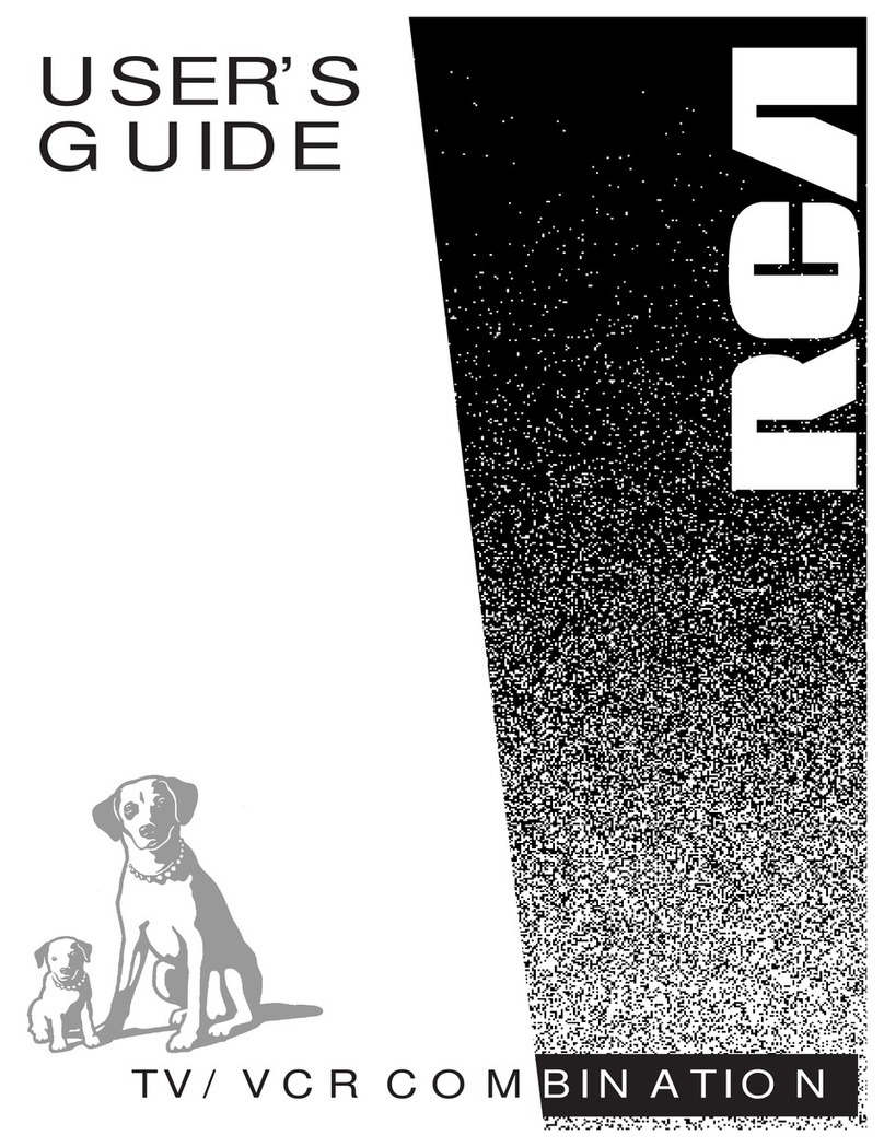 RCA TV/VCR COMBINATION User manual