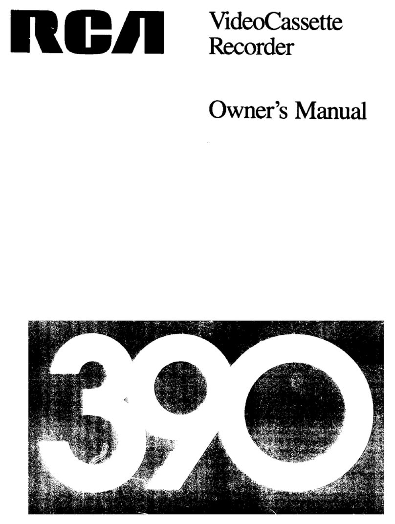 RCA 390 User manual