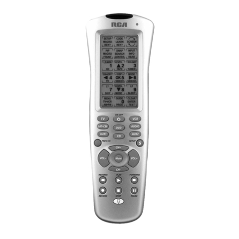 RCA RCU900 - LCD Touch Screen Learning Universal Remote... User manual