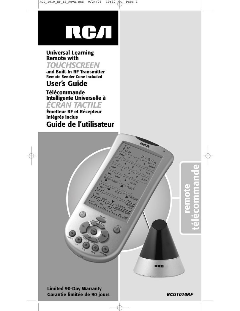 RCA RCU1010RF User manual