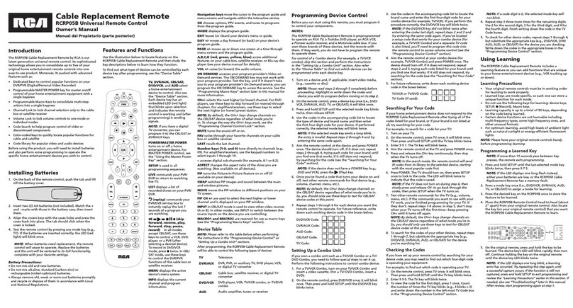 RCA RCRP05B User manual RCA RCRP05B User manual