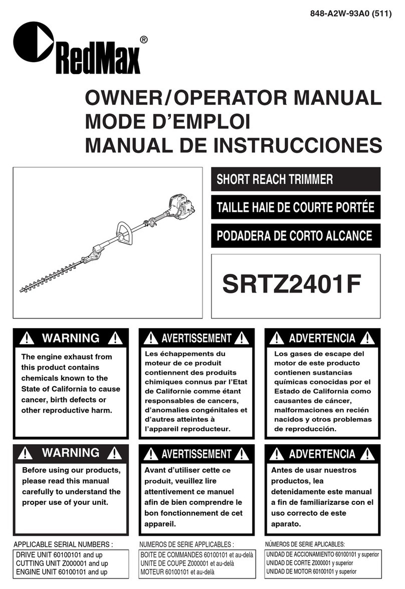 RedMax SRTZ2401F Owner's/operator's manual
