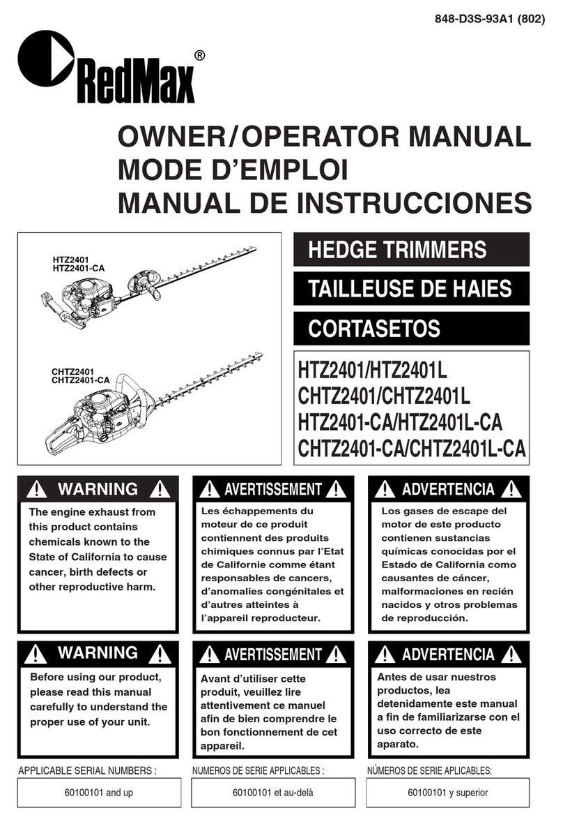 RedMax CHTZ2401-CA Owner's manual