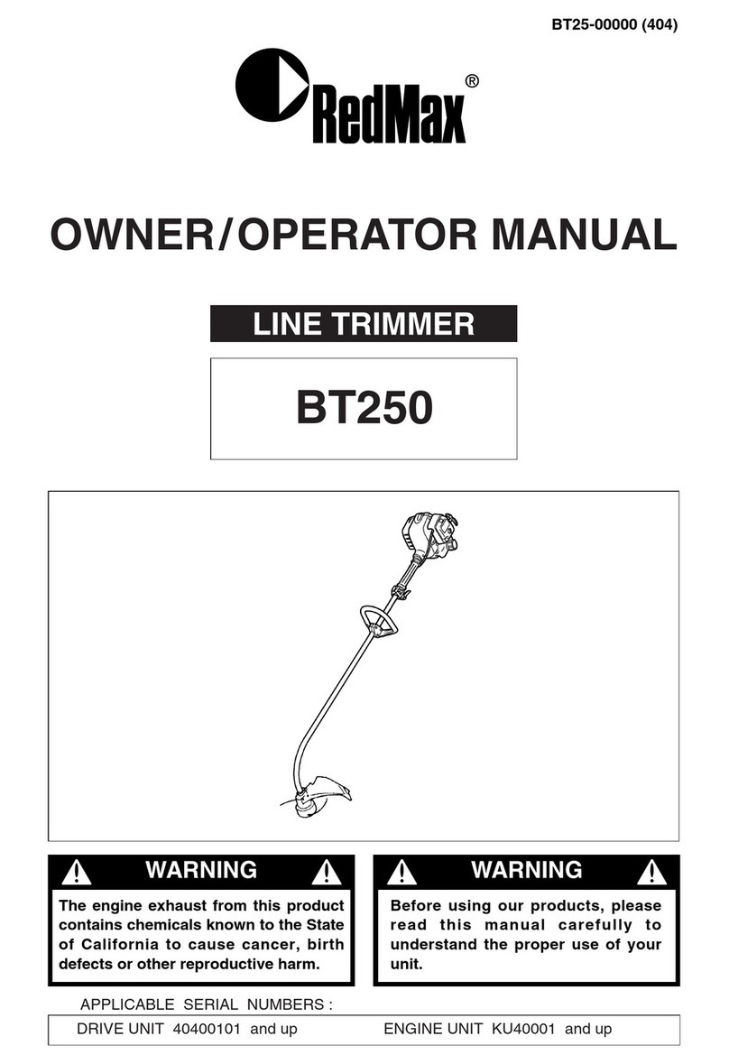 RedMax BT250 Owner's/operator's manual
