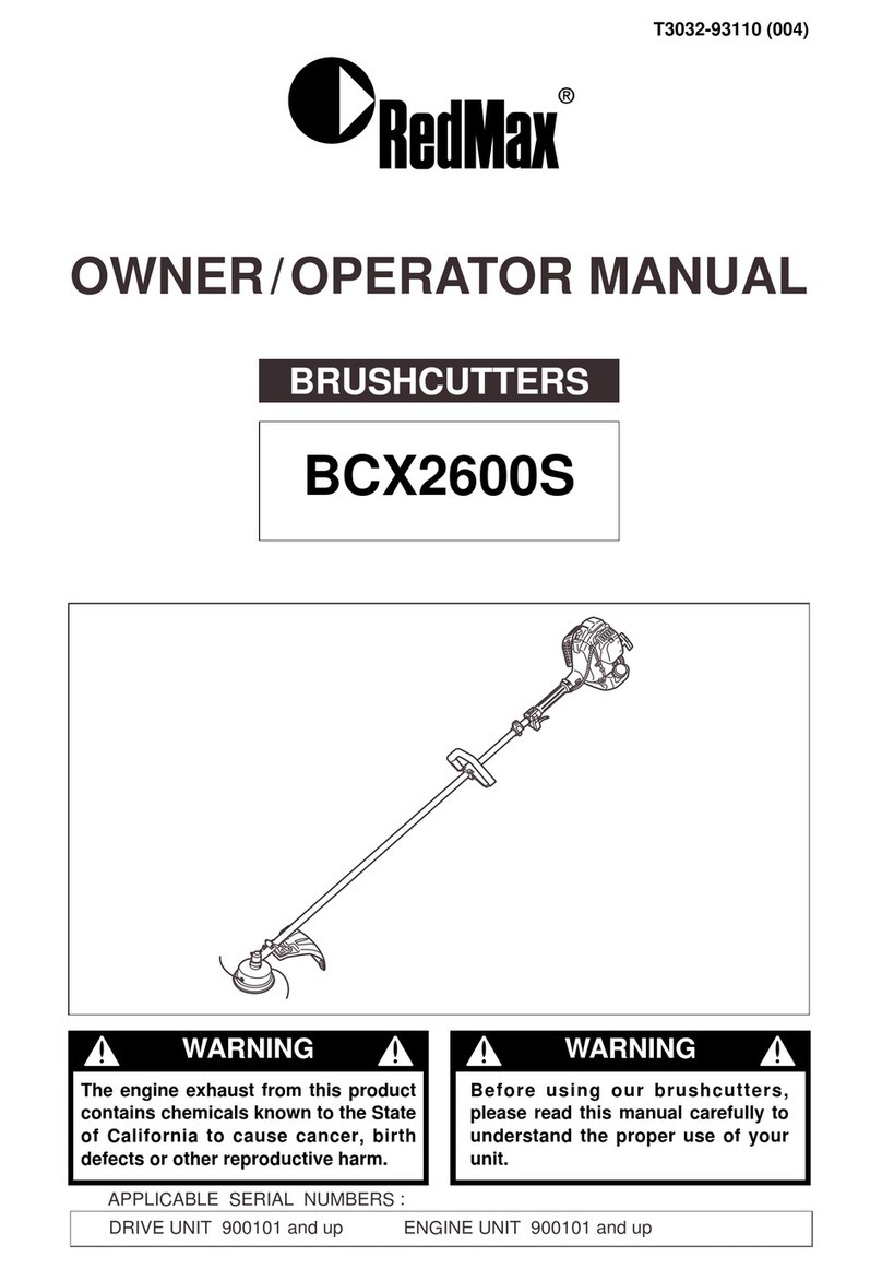 RedMax BCX2600S Owner's/operator's manual