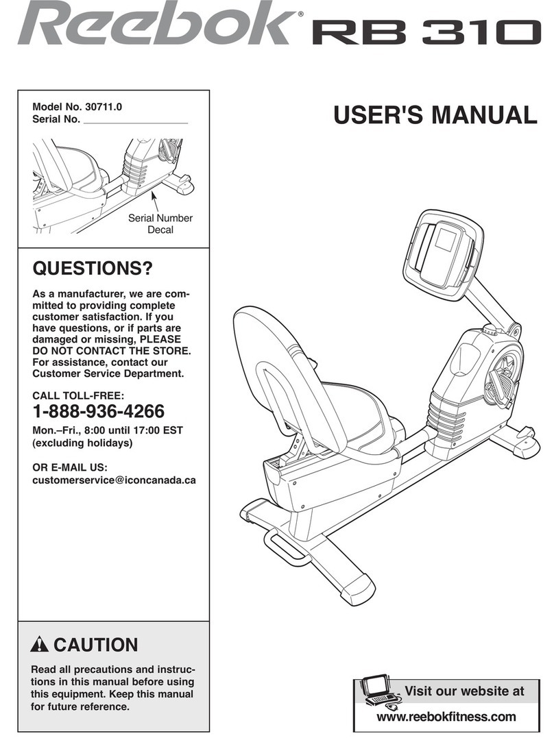 Reebok RB 310 30711.0 User manual