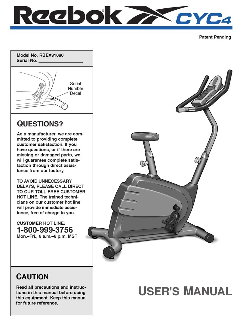 Reebok CYC4 manual