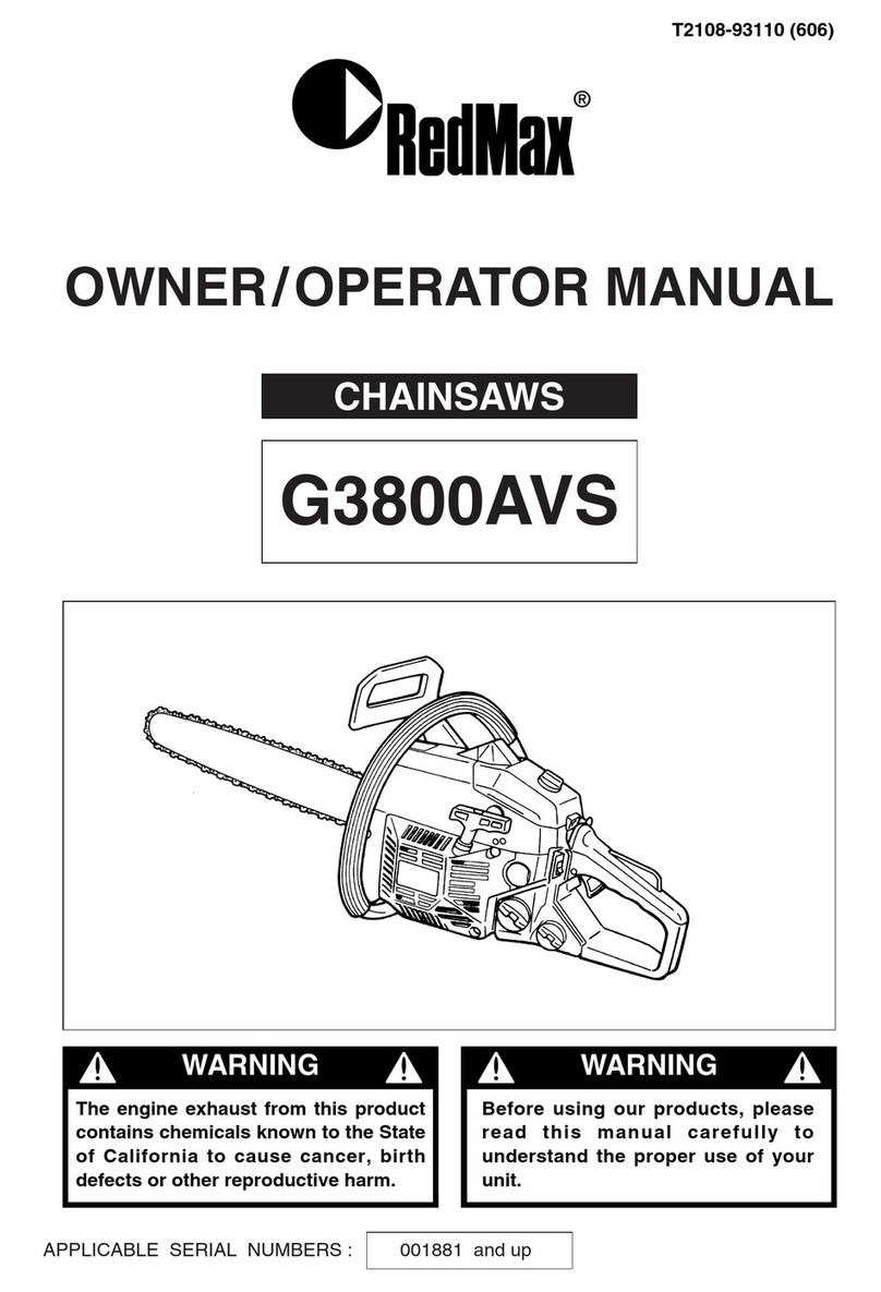 RedMax G3800AVS Owner's manual