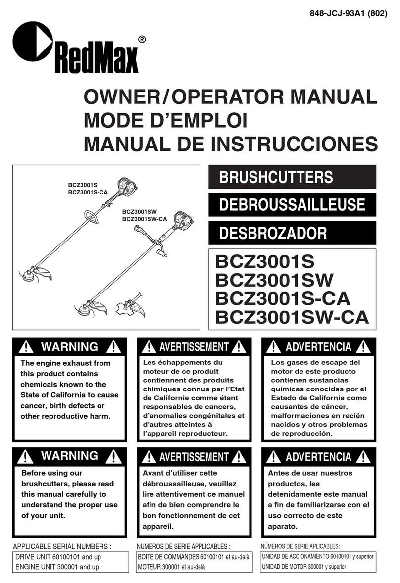 RedMax BCZ3001S Owner's/operator's manual