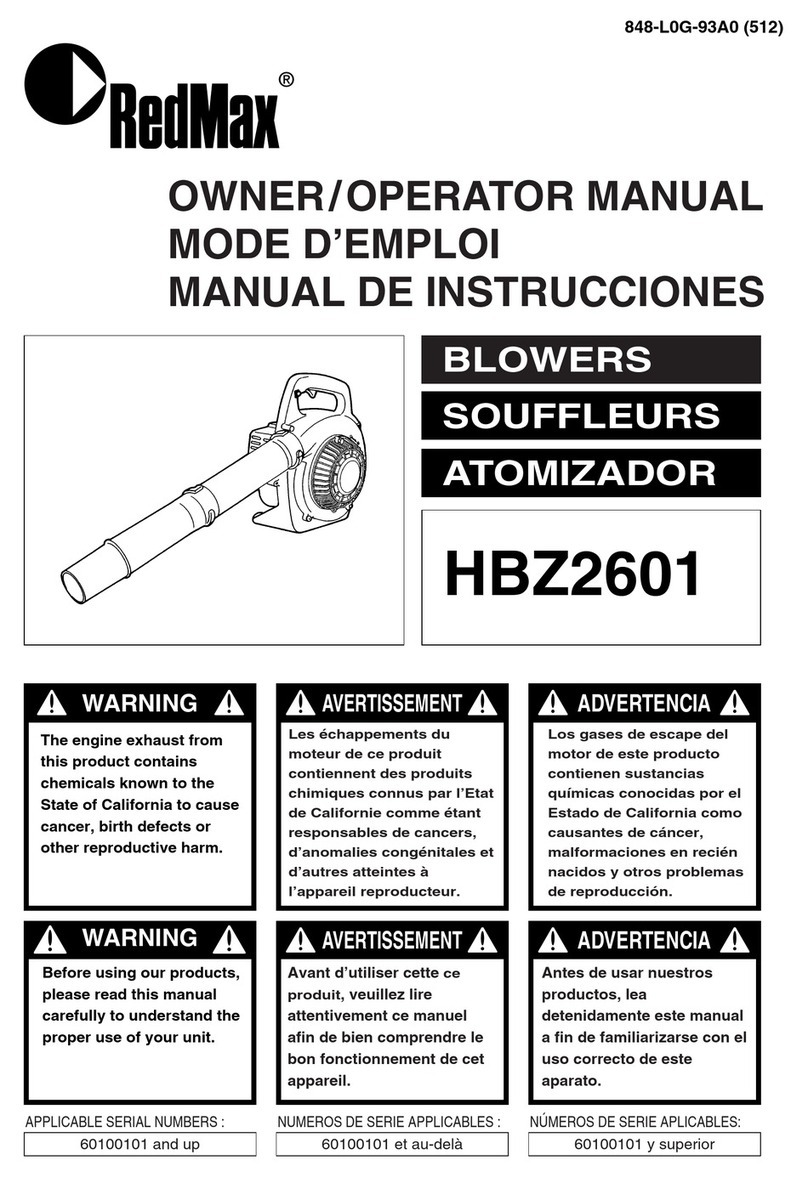 RedMax HBZ2601 Owner's manual