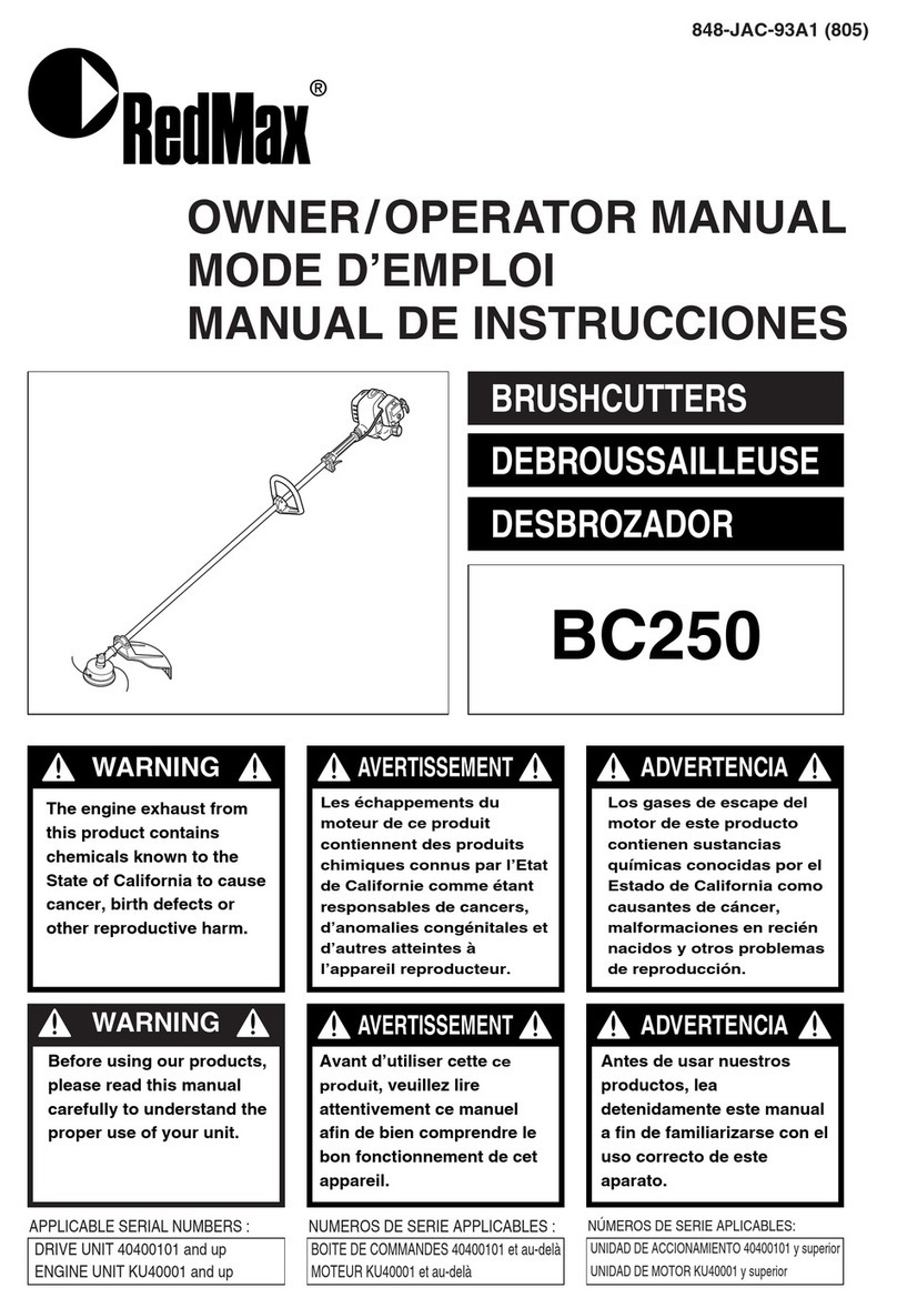RedMax BC250 Owner's manual