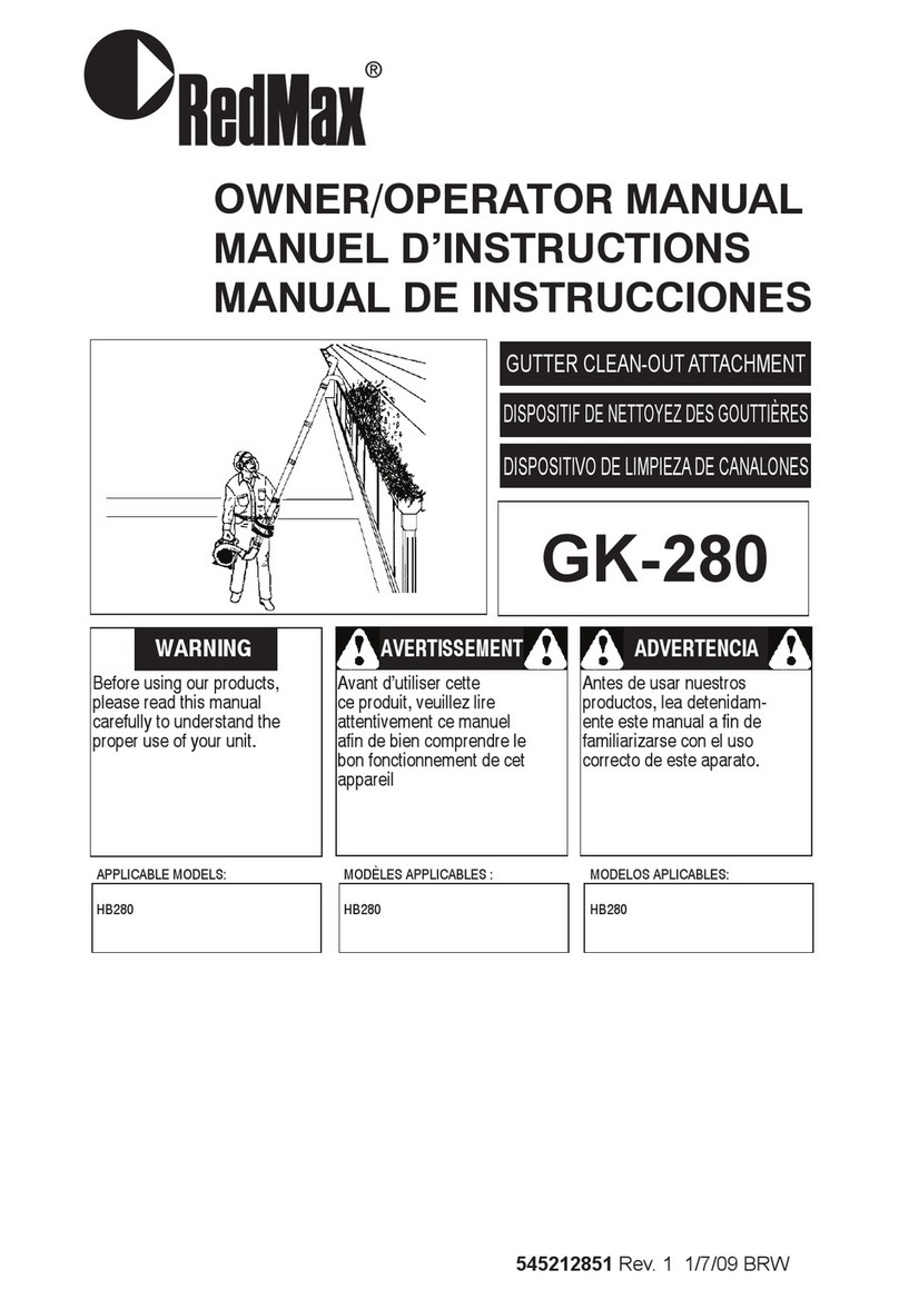 RedMax GK-280 Owner's/operator's manual