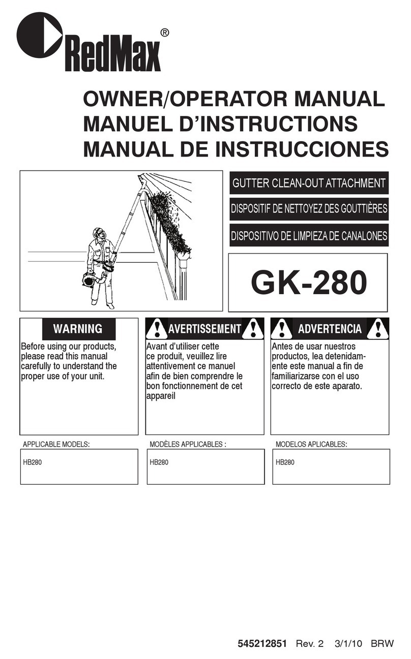 RedMax GK-280 Owner's/operator's manual