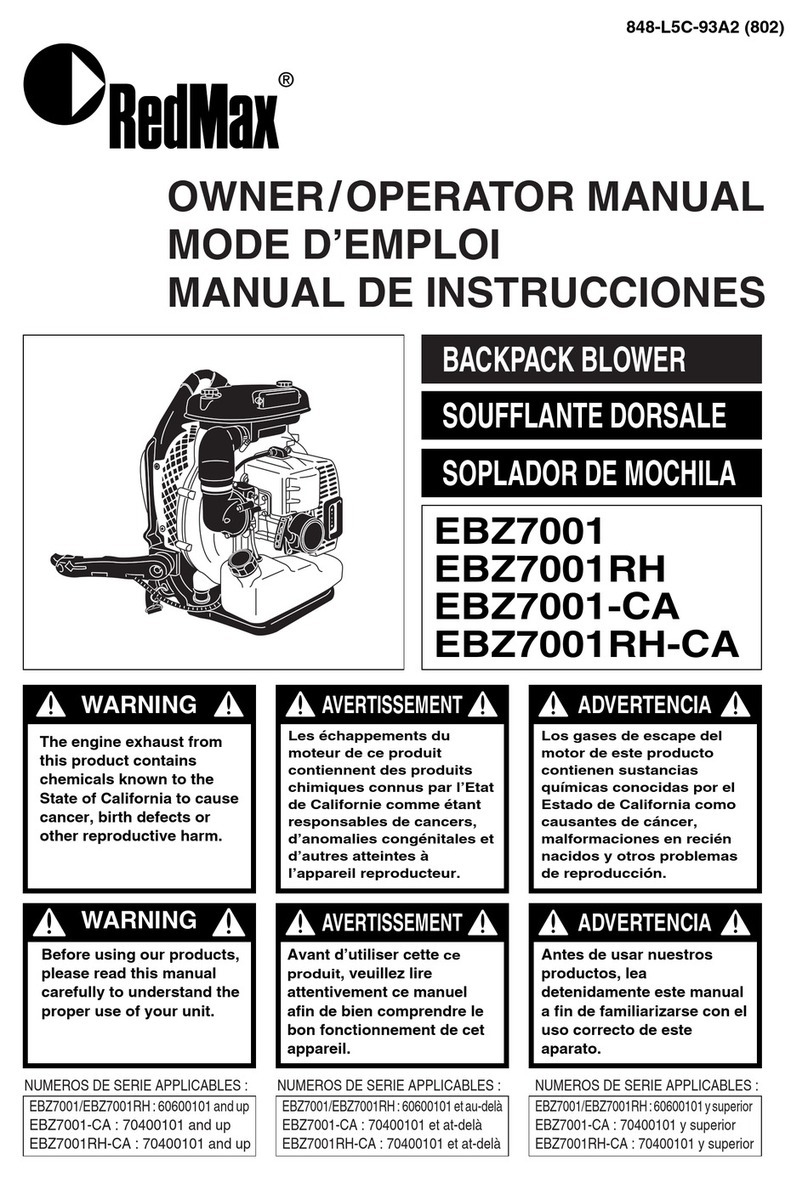 RedMax EBZ7001 Owner's manual