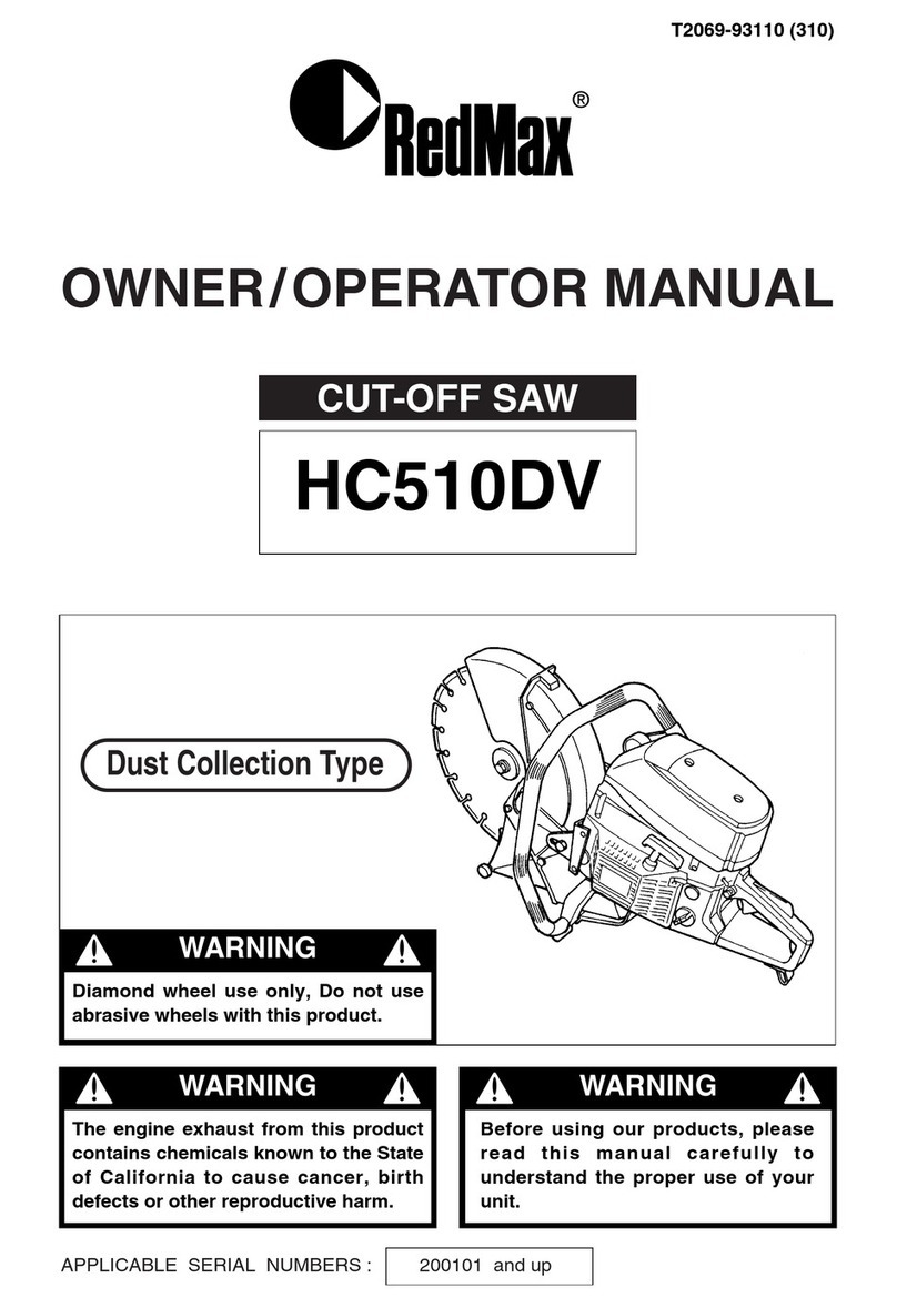 RedMax HC510DV Owner's/operator's manual