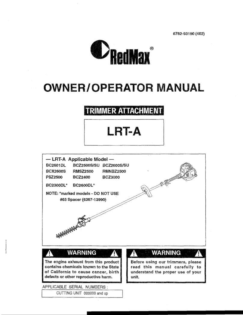 RedMax LRT-A Owner's/operator's manual