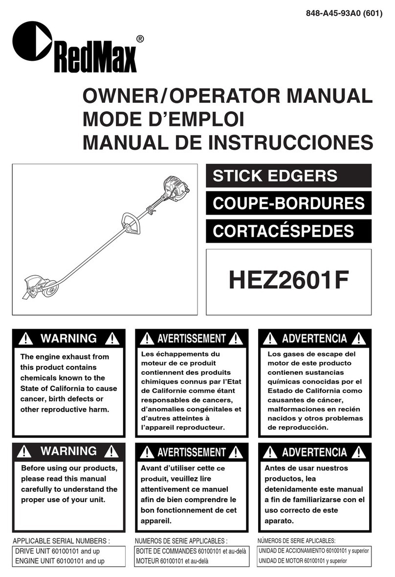 RedMax HEZ2601F Owner's/operator's manual