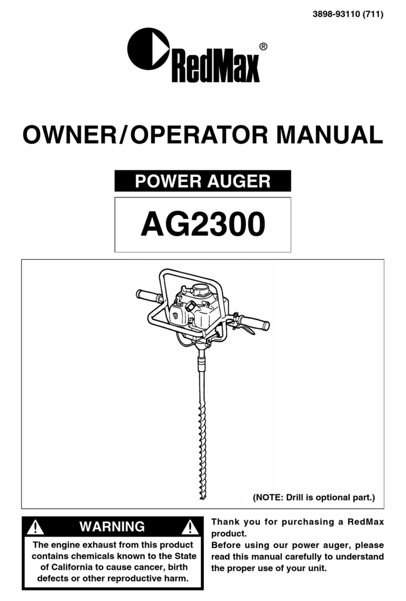 RedMax Power Auger AG2300 Owner's manual