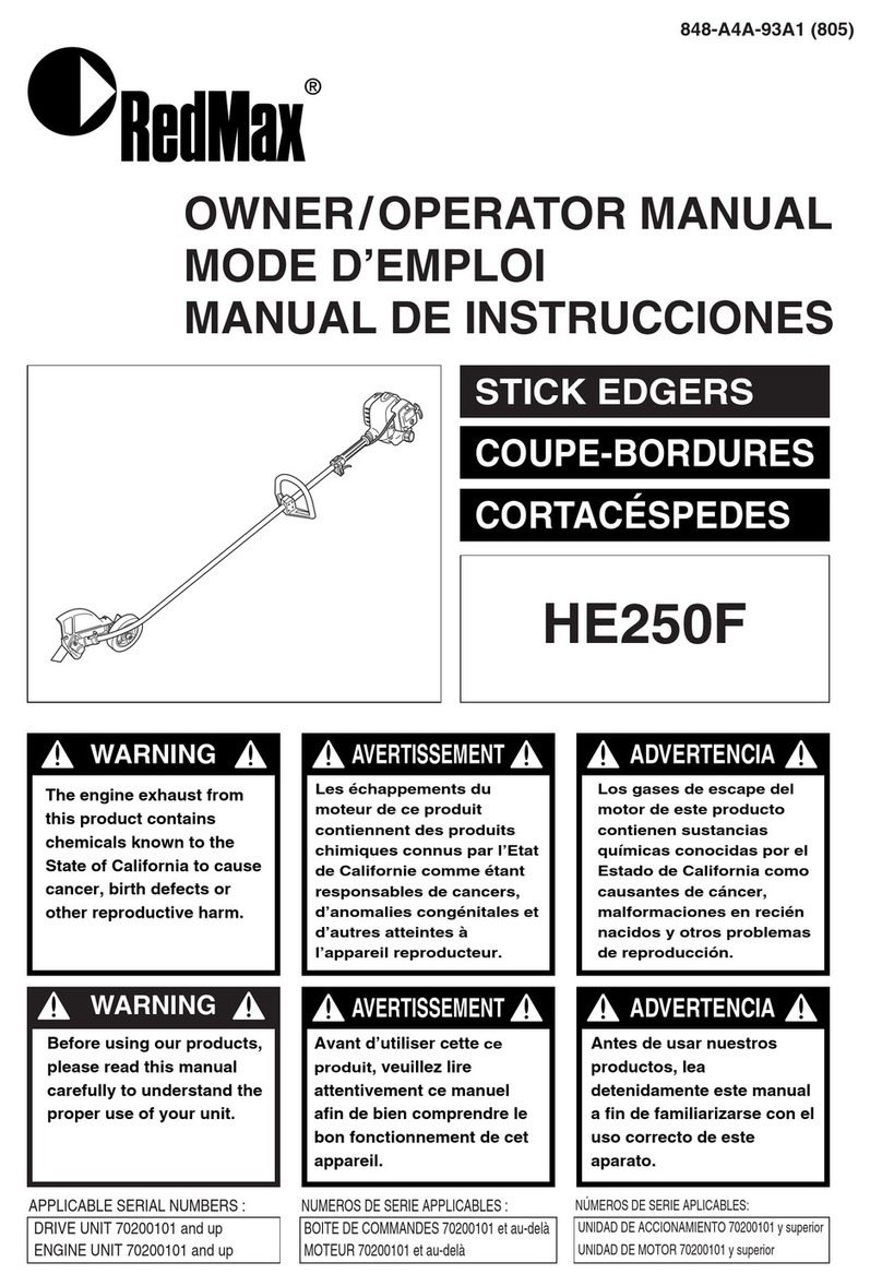 RedMax HE250F Owner's/operator's manual