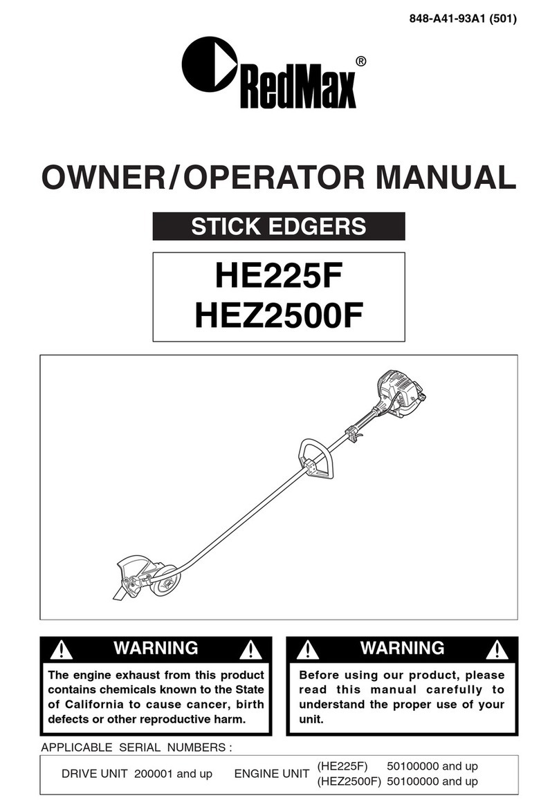 RedMax HE225F Owner's/operator's manual