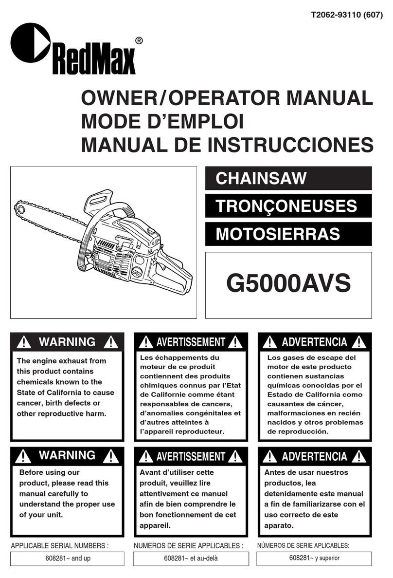 RedMax G5000AVS Owner's manual
