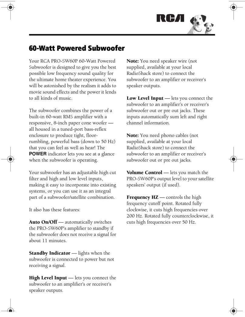 RCA 40-5023 user manual