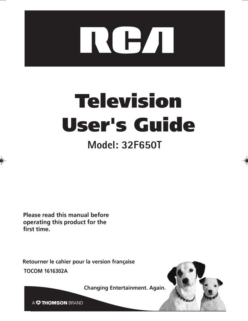 RCA 32F650T User manual