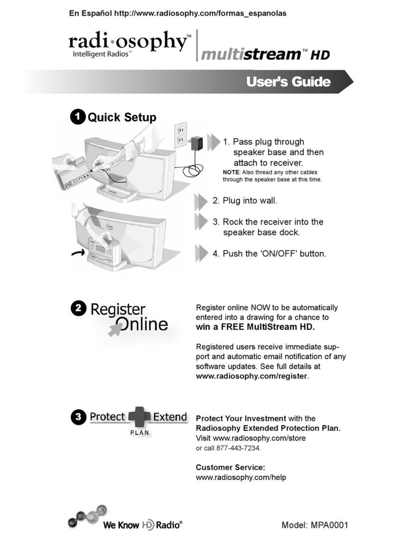 Radiosophy MPA0001 user guide