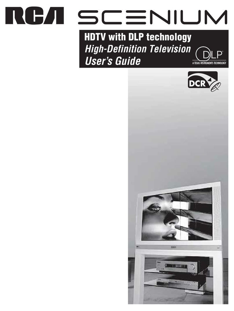 RCA SCENIUM HDTV with DLP technology High-Definition... User manual