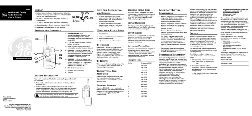GE 35809 user guide
