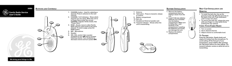 GE 35880 User manual