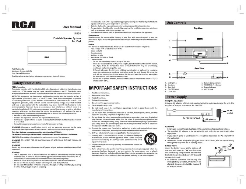 RCA Ri338 User manual