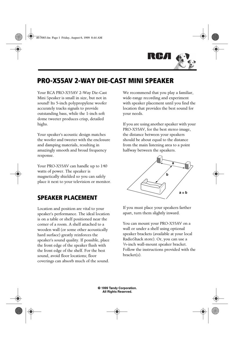 RCA PRO-X55AV User manual