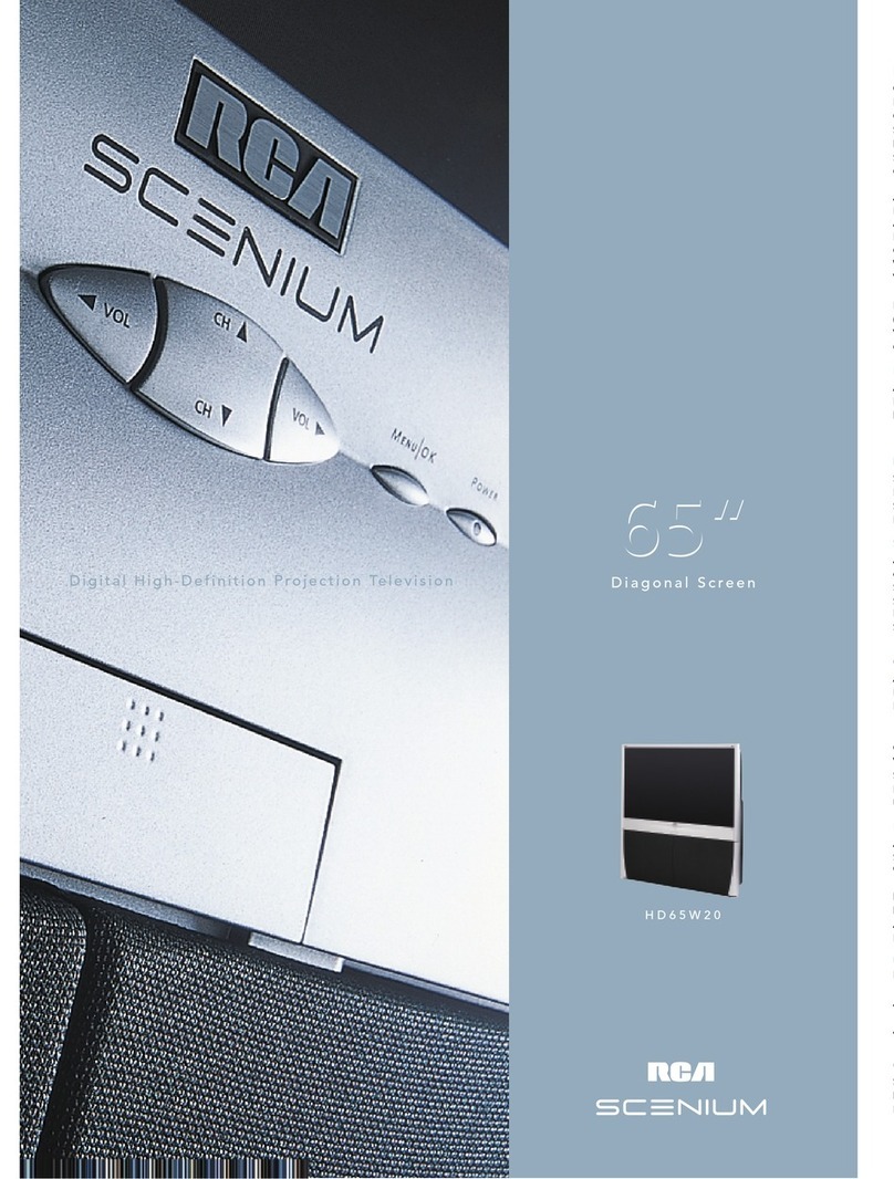 RCA Scenium HD65W20 User manual