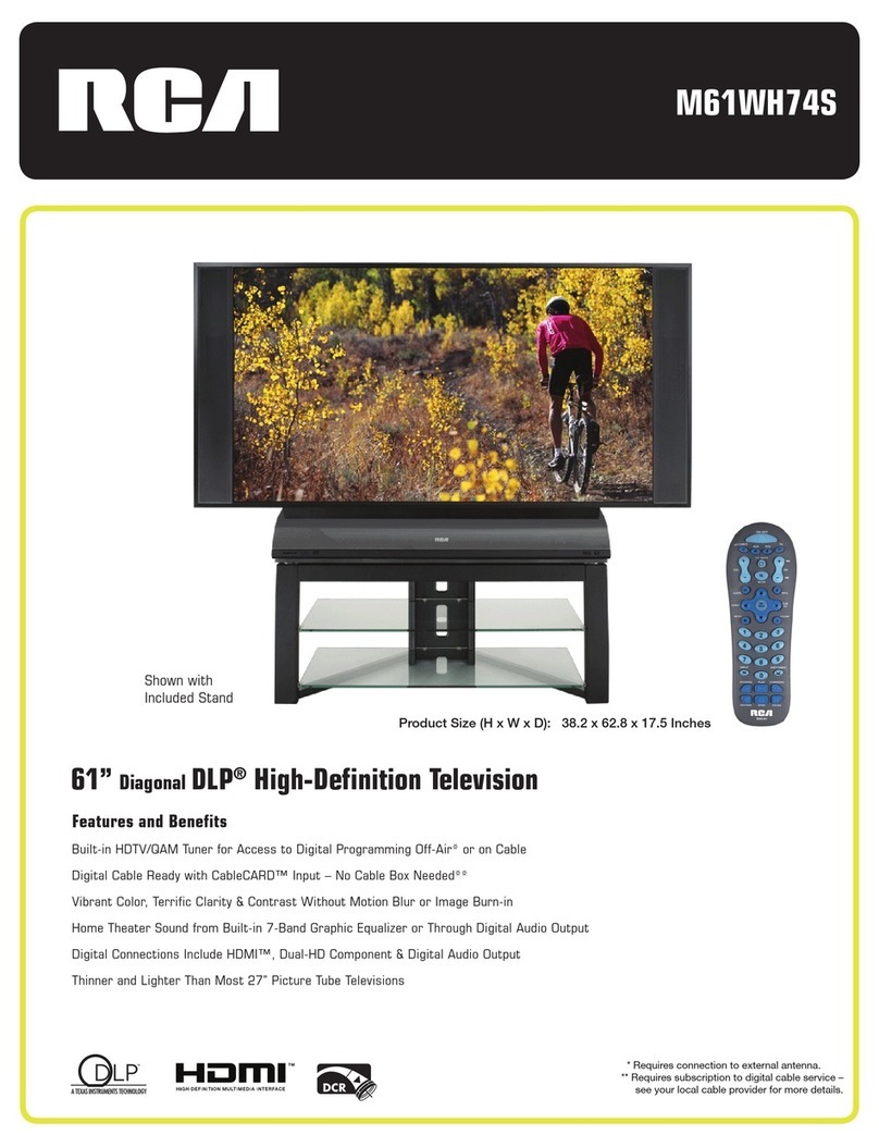 RCA M61WH74S User manual